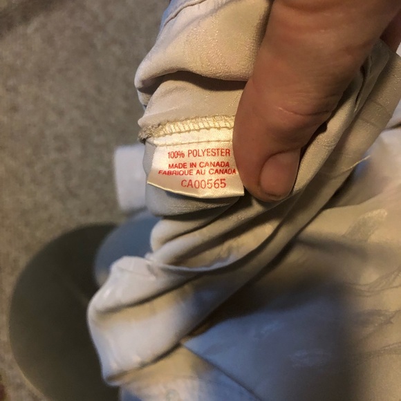 Evan Picone collarless dress shirt with lantern style sleeves 1980’s M-L - Picture 8 of 9